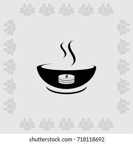 Hot soup icon