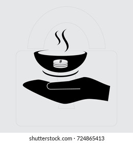 Hot soup icon