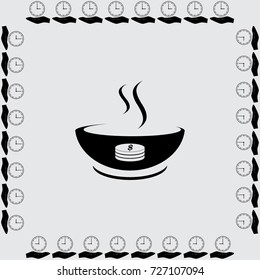 Hot soup icon