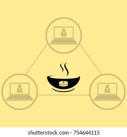 Hot soup icon
