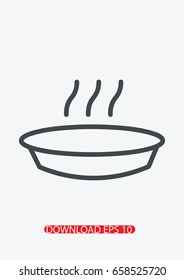 Hot soup icon, Vector