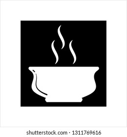Hot Soup Icon Vector Art Illustration