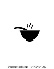 Icono de sopa caliente, Vector mejor icono plano.