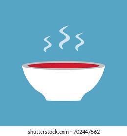 hot soup icon- vector illustration