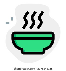 Hot soup served at restaurant or cafe