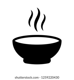 Hot soup vector icon illustration isolated on white background