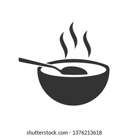 Hot soup vector illustration