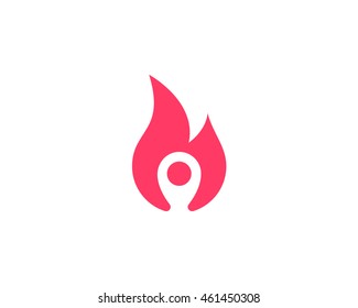 Hot space vector logo in a modern style.