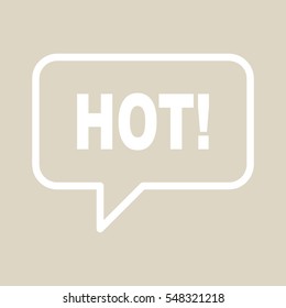 HOT speech bubble.