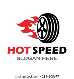 hot speed vector template logo