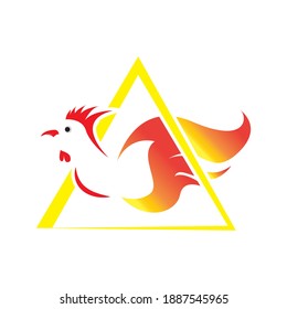 Hot Spicy Chicken. Vector image of chicken and fire icons with various variations, suitable for use as logos, icons, or anything related to chicken and fire.