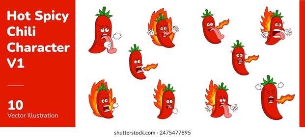 Hot Spicy Chili Character 1