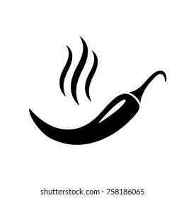 Hot spicy pepper vector icon illustration isolated on white background