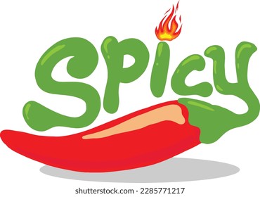 Hot spicy vector image illustrations