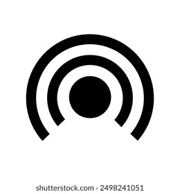 hot spot icon vector with simple design