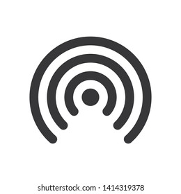 Hot spot vector icon in modern design style for web site and mobile app