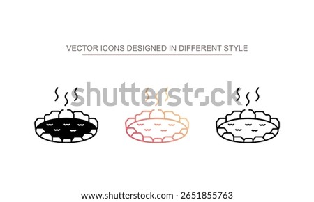 Hot Spring icon design with white background stock illustration