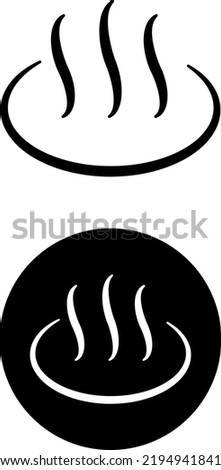 Hot spring mark : vector