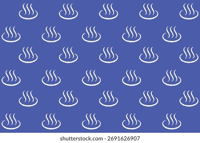 Hot spring mark wallpaper illustration navy blue
