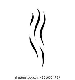 
Hot steam vector icon isolated on white background. Vector illustration 