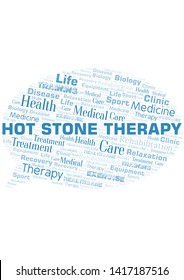 Hot Stone Therapy word cloud. Wordcloud made with text only.