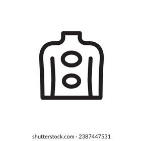 Hot Stones icon vector. Linear style sign for mobile concept and web design. Hot Stones symbol illustration. Pixel vector graphics - Vector.