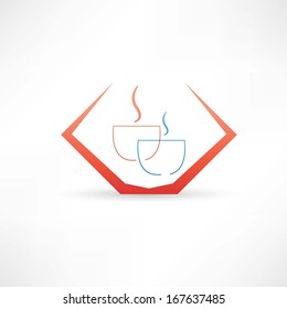 hot and strong coffee icon