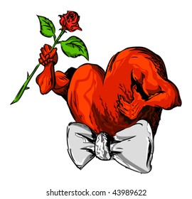 Hot, strong, powerful St. Valentines heart