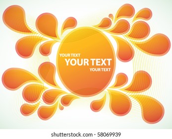 Hot summer background (abstract vector)