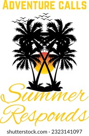Hot Summer Beach Typography Design