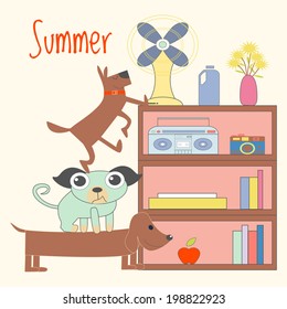 Hot Summer Day for Dogs