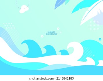 Hot Summer Geometry Background Collection