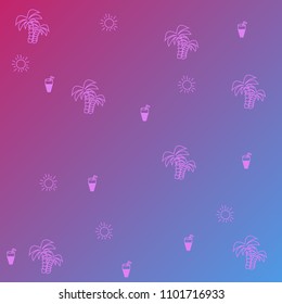 Hot Summer. relaxing sunny beach pattern background. Vector illustration of a gradient.