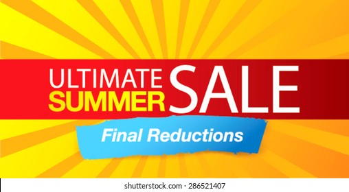 hot summer sale banner