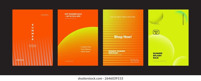 Hot Summer Sale Posters Up to 70 Off, Flash Deals, Free Delivery