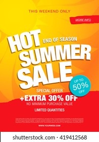 Hot Summer Sale Template Banner