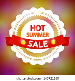 Hot summer sale vector image