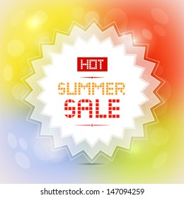 Hot summer sale vector image 