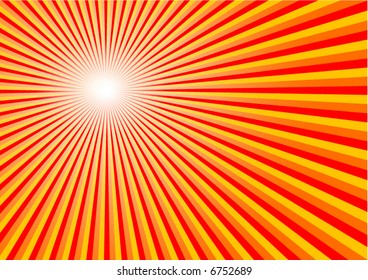 The hot summer sun background - vector -