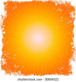 The hot summer sun - grunge version