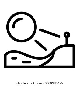 Hot summer sun icon outline vector. Sunny sunshine. Shine morning