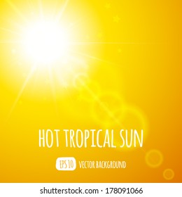 hot summer tropical sun background