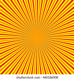 Hot Sun Burst Stripe Background Vector Illustration
