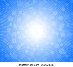 Hot sun lights, abstract summer background 
