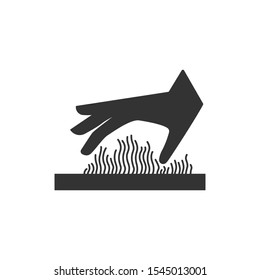 Hot surface icon isolated on white background. 
Caution symbol modern, simple, vector, icon for website design, mobile app, ui. Vector Illustration