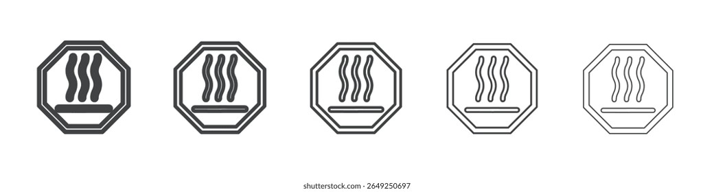 hot surface icon simple illustration collection symbol