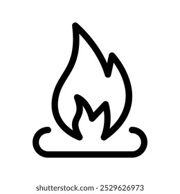 Hot Surface Icon Vector Symbol Design Illustration