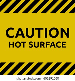 Hot surface sign