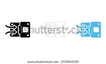 A hot swap controller board icon representing safe component replacement without power shutdown
