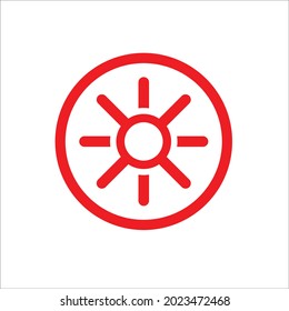 hot symbol simple flat logo